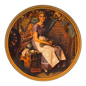 Norman Rockwell Collector Plate “Dreaming in the Attic”‎ w/Original Box and COA